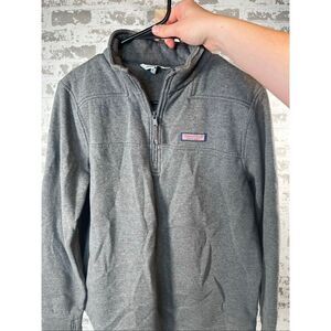 Vineyard vine | women gray pullover 1/4 zip sweatshirt